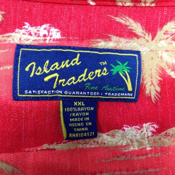 Island Traders Shirt  Hawaiian beach Summer Surf - Picture 5 of 6